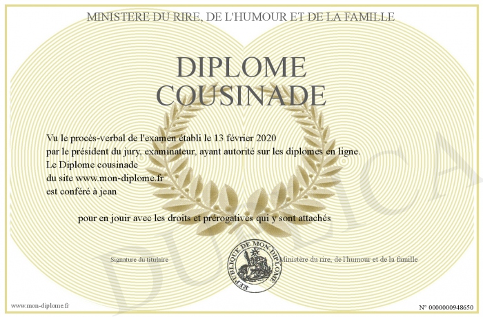Diplome-cousinade