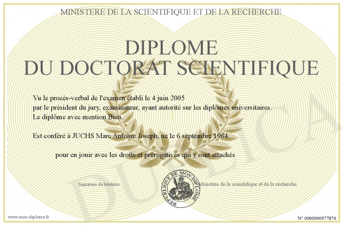 Diplomedudoctoratscientifique