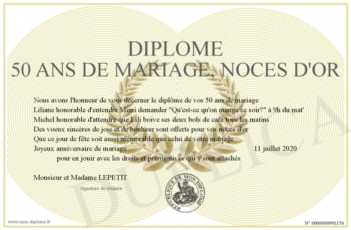 Diplome-50-ans-de-mariage--noces-d-or