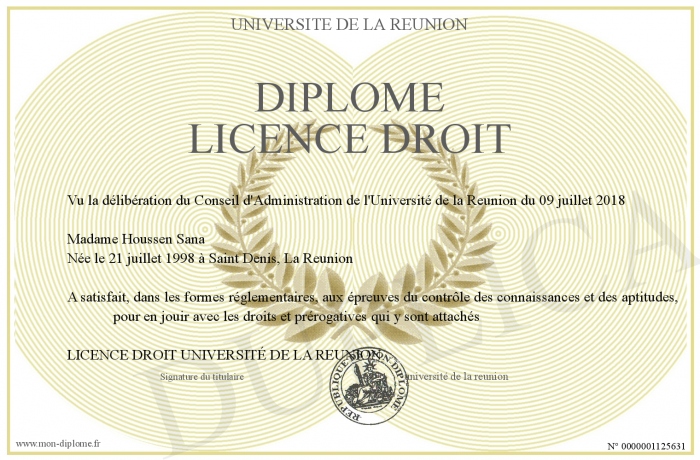 Licence droit pau