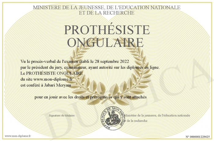 PROTH SISTE ONGULAIRE