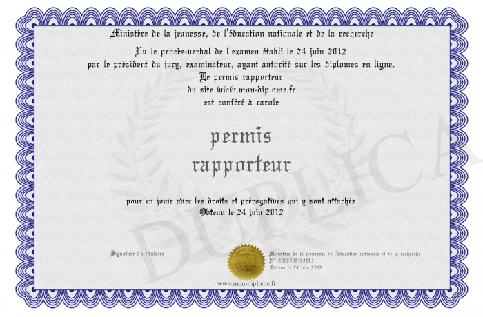 Permis Rapporteur Mathix Org Permis Rapporteur | 6eme – SDQVM