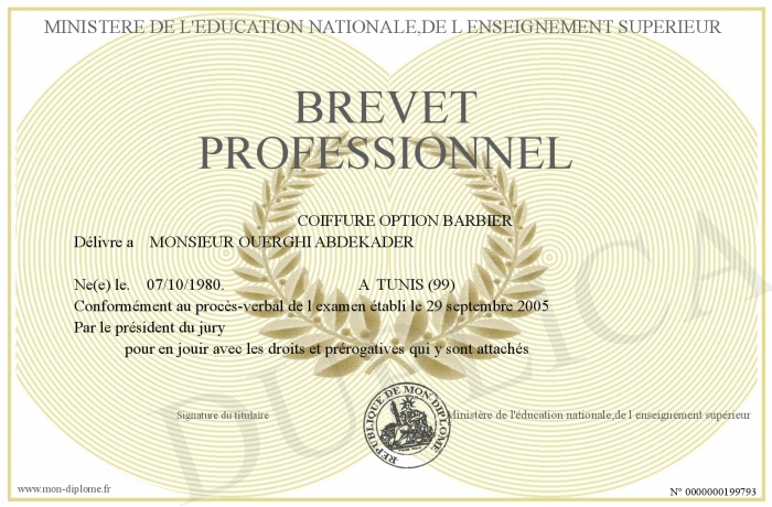 Inscription brevet professionnel 2022