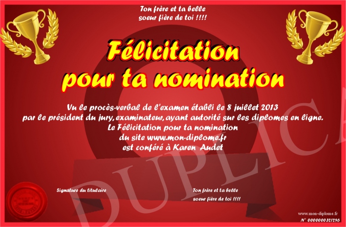 Féliciter pour une nomination un modèle de lettre efficace - Pratique