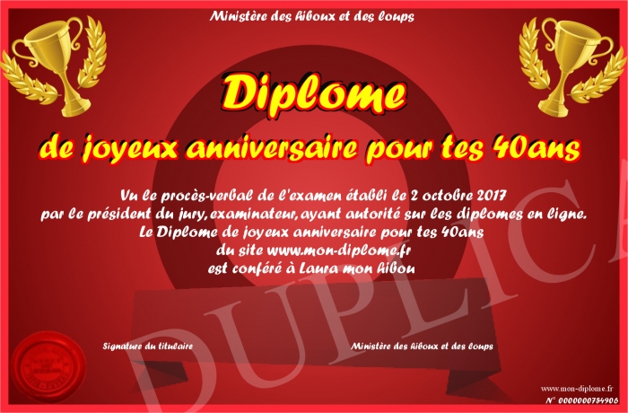 Joyeux Anniversaire Pour Tes 40 Ans