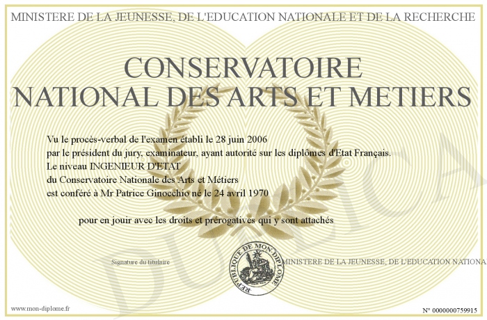 Médaille Du Conservatoire National Des Arts & Métiers 1968, Superbe Bronze Signé Chabaud - Patrimoine Français