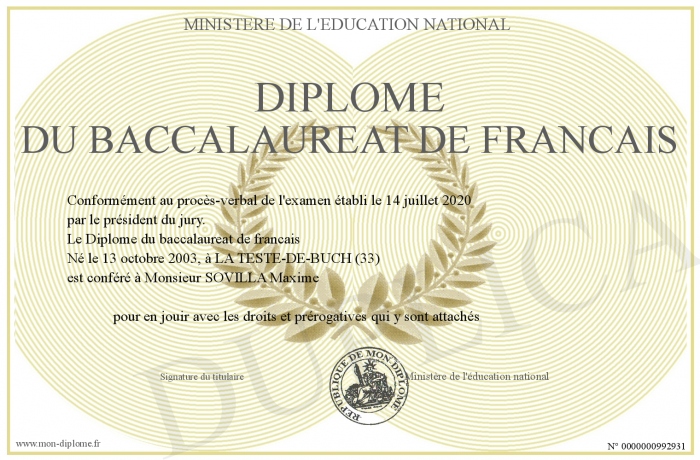 Diplome-du-baccalaureat-de-francais