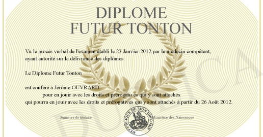 Diplome Futur Tonton
