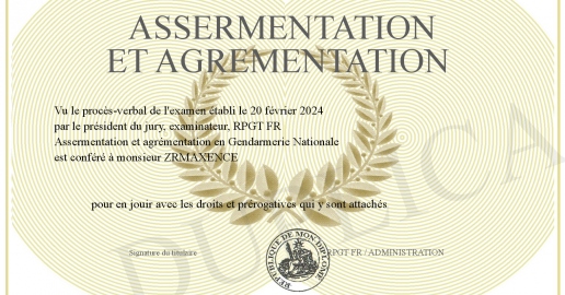 ASSERMENTATION et AGREMENTATION