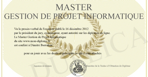 Master Gestion de Projet Informatique