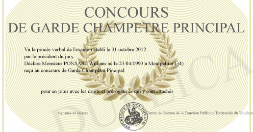 Concours de Garde Champetre Principal