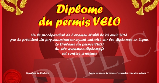 diplome-du-permis-velo