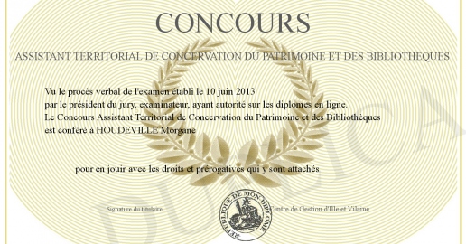 Concours Assistant Territorial de Concervation du Patrimoine et des