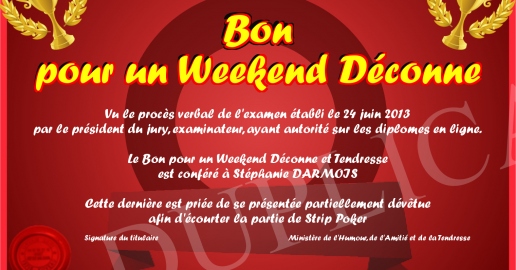 Weekend Mon Bon pour un Weekend Deconne