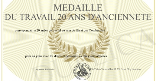 Médaille Du Travail 1991 Avec Sa Boîte D'origine - Décoration Française