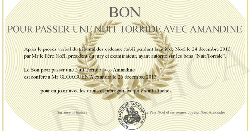 Bon pour passer une Nuit Torride avec Amandine