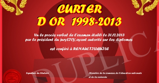 CURTER D OR 1998-2013