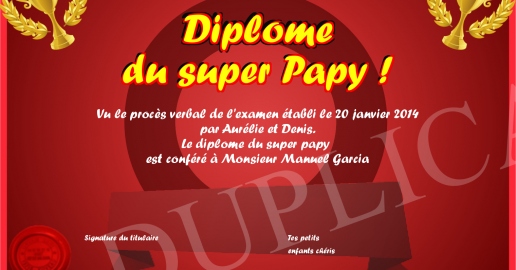 Portefeuille Modèle 'Super Papy' - Dimensions 11 X 9,5 X 3 Cm - Cadeau Humoristique Et Personnalisé