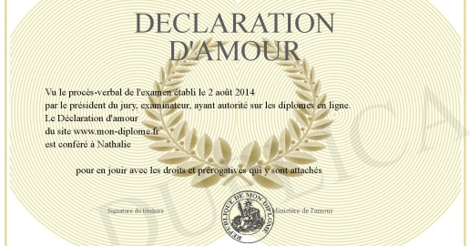 Declaration d amour