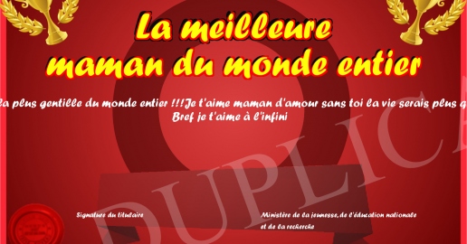 La meilleure maman du monde entier