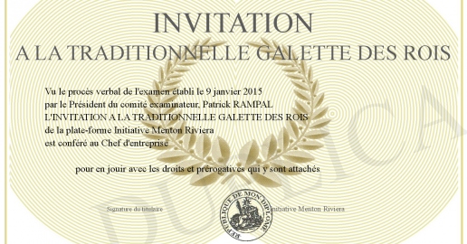 INVITATION A LA TRADITIONNELLE GALETTE DES ROIS
