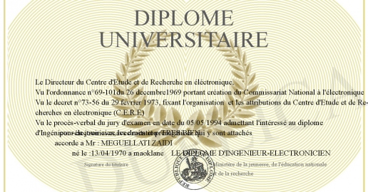 Diplome universitaire