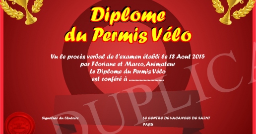 diplome-du-permis-velo