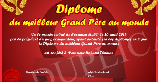 Couverture jaune "Meilleur grand-père du monde&quot