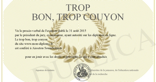 trop bon trop couyon