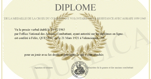 Acheter la Croix du Combattant Volontaire - Modèle Officiel