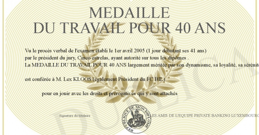 Médailles Du Travail En Argent À VENDRE! - FR
