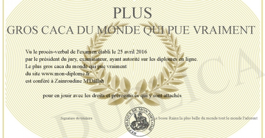 plus gros caca du monde qui pue vraiment