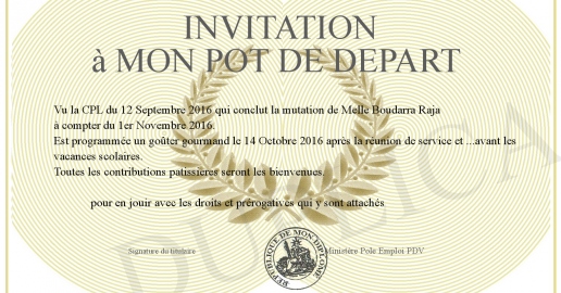 invitation a mon pot de depart