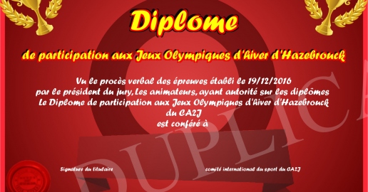 Diplôme De Participation – Jeux Olympiques De Munich 1972 – Document Original