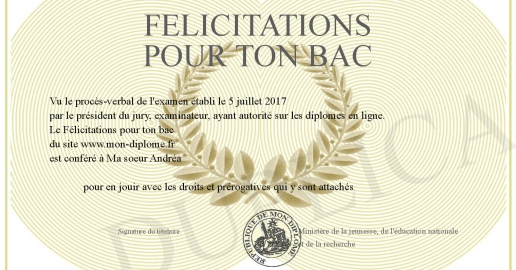 Message Bac Felicitations pour ton bac