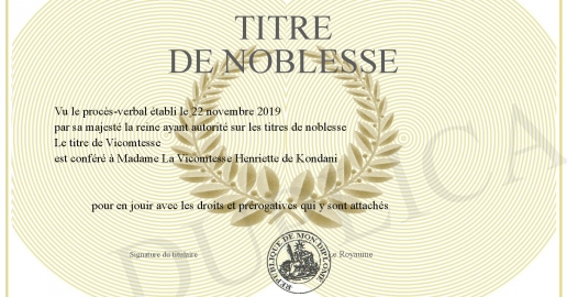 Acheter Titre De Noblesse