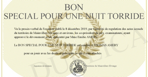 BON SPECIAL POUR UNE NUIT TORRIDE